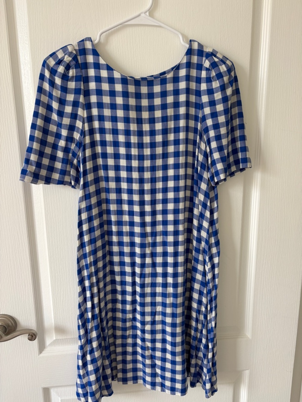 Calvin Klein Blue and White Gingham Dress